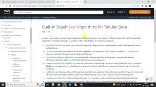 Lecture 41 Built in ML Algorithms in AWS SageMaker [upl. by Darius794]