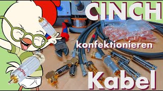 Cinch  RCA Kabel konfektionieren [upl. by Eisenberg]