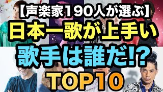 日本一歌が上手い現役歌手は！？【声楽家190人が選びました】 [upl. by Tammany792]