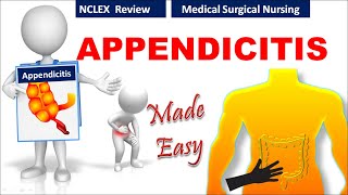 Appendicitis Made Easy  Causes  Signs amp symptoms  Pathophysiology  Management of appendicitis [upl. by Esinehs]