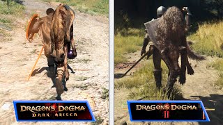 Dragons Dogma 1 vs Dragons Dogma 2  Graphics Animations amp Details  Final Comparison [upl. by Yemane]