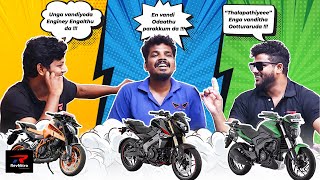 Duke 390 vs NS400Z vs Dominar 400  Comparison Tamil Review  teammotographic amp Team RevNitro [upl. by Corrie]