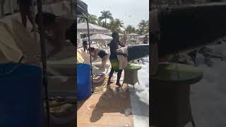 Crazy Foam Party ∙Jamaica Montego Bay Riu  TRAVEL VLOG shorts [upl. by Htebazle]