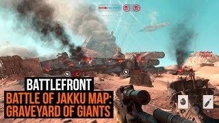 Star Wars Battlefront Battle of Jakku Graveyard of Giants gameplay [upl. by Aztiley]