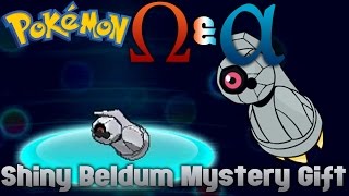 Pokémon Omega Ruby amp Alpha Sapphire  Shiny Beldum Mystery Gift [upl. by Ybrad]