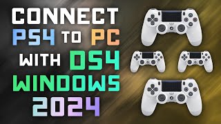 How to Connect PS4 Controller to PC w DS4 Windows  2024 Tutorial [upl. by Dnalyr]