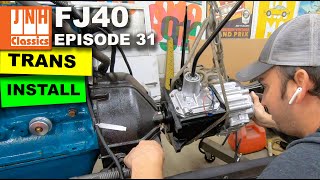 FJ40 Restoration Episode 31  Transmission Install [upl. by Odab473]