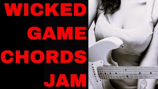 Wicked Game Jam Classic Pop Ballad Guitar Backing Track B Minor [upl. by Esinek682]