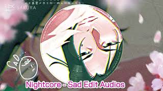 Tearful Nightcore  Sadness in Every Beat  Cry to These Edit Audios [upl. by Ann-Marie]