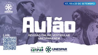 Aulão Online de Revisão Vestibular UnesparENEM 2024  3o dia de transmissão [upl. by Arocal821]