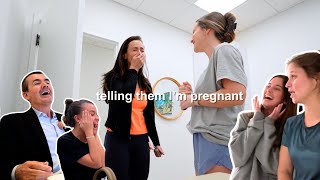 Telling family and friends Im PREGNANT after trying for 2 years 🥹 RAW [upl. by Anavas]