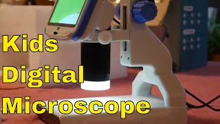 Kids Digital Microscope  Captures Photos and Videos [upl. by Anuqahs]