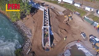 FORMWORK  PERI DUO Lightweight Formwork – Eugene Fish Ladder Project Oregon USA EN [upl. by Saberio103]