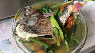 How to cook sinigang na Tilapia  Fish Recipe [upl. by Einnus]