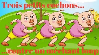 Poème  Trois petits cochons contre un méchant loup [upl. by Daj]