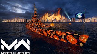 Modern Warships FGS Graf Spee With DF100 Missile in Action  Online 4k Gameplay [upl. by Lomasi873]