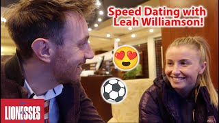 Speed Dating with England Captain Leah Williamson  Womens EURO 2022 [upl. by Uria386]