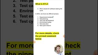 What is STLC  1 min  Software Testing Shorts 85 [upl. by Donnenfeld604]