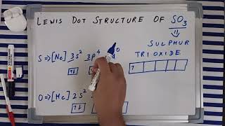 Lewis dot structure of SO3  Sulphur trioxide lewis structure [upl. by Novyat]