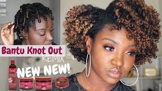 Bantu Knot Out REMIX  NEW Lusters Pink Shea Butter Coconut Oil Collection [upl. by Dehlia]