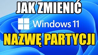 Jak zmienić nazwę partycji  WINDOWS 1110 [upl. by Aniram42]