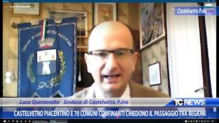 Castelvetro Piacentino e 70 Comuni confinanti chiedono il passaggio tra Regioni [upl. by Annalla]