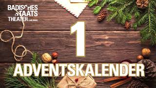 1  Adventskalender 2020 STAATSTHEATER KARLSRUHE [upl. by Manwell]