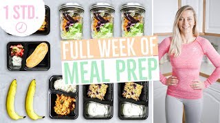 MEAL PREP für 1 Woche  Wochenplan zum Abnehmen  Vorkochen für 5 Tage [upl. by Finer]