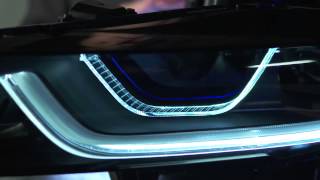 BMW i8 how Laserpowered Headlights Work [upl. by Yelnoc]