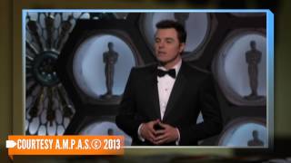 Oscars Seth MacFarlanes Worst Jokes [upl. by Raffaj]