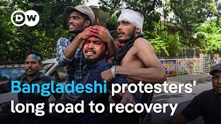 Bangladesh Injured student protesters face long road to recovery  DW News [upl. by Natascha466]