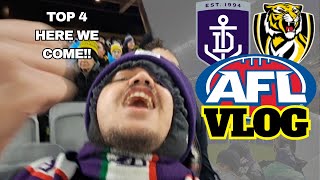 WERE IN THE TOP 4  AFL Vlog  Fremantle v Richmond  Round 17 2024 [upl. by Kosak]