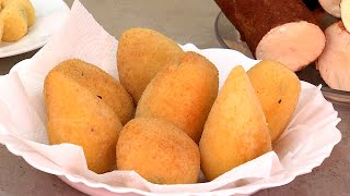 COXINHA COM MASSA DE MANDIOCA [upl. by Kristyn143]