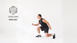 Exercise Library Jumping Lunges [upl. by Aiduan780]