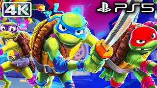 TEENAGE MUTANT NINJA TURTLES MUTANTS UNLEASHED PS5 Gameplay Walkthrough Part 1 FULL GAME 4K 60FPS [upl. by Devina370]