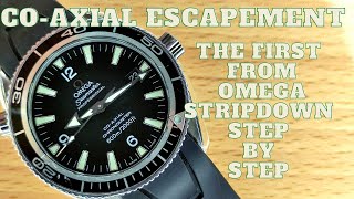 Stripdown to service omega coaxial cal2500 seamaster profesional Planet Ocean 600m chronometer [upl. by Shamrao]