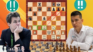 Abnormal Chess Game 23 By Magnus Carlsen vs Nodirbek Abdusattorov [upl. by Hildy756]