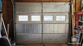 Insulating Metal Garage Door  R13  NONINSULATED DOOR [upl. by Viradis]