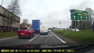 Headington roundabout Oxford to A41 towards Bicester via Islip [upl. by Acirehs]