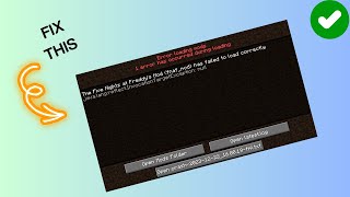 How to Fix “Error loading modsquot in Minecraft [upl. by Aneen]