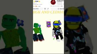 RGK AND CEDXVI roblox shorts [upl. by Enautna]