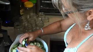 How to Easily make Bread and Butter Pickles  Fresh Garden [upl. by Nosredna]