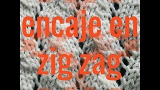 Punto de Encaje en Zig Zag  Soy Woolly [upl. by Murry]