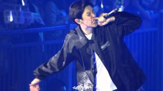 Fancam 150817 EXO Chanyeol Promise 150816 Lay Rap focus [upl. by Bussey]