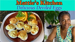 Easy Delicious Deviled Eggs  Matties Kitchen  Easy Recipe [upl. by Anair41]