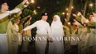 MALAY WEDDING  Luqman amp Sabrina  Solemnization  Nikah Next Day Edit [upl. by Winna]