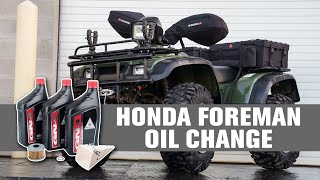 How to Change Oil on a Honda Foreman 450 [upl. by Randee]