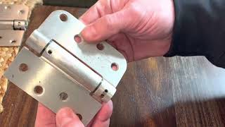 DIY Spring Loaded Door Self Closing Hinge  How it Works and How2 Install It Spring Loaded Hinge [upl. by Lienaj]