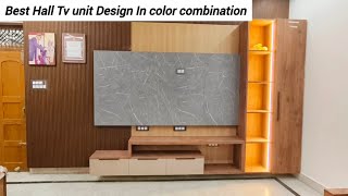 best guest room TV unit design  hall tv unit design [upl. by Widera]