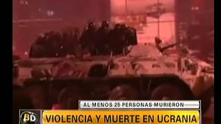 Incidentes y muerte en Ucrania  Telefe Noticias [upl. by Werda]